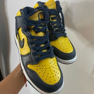 Michigan Nike high tops